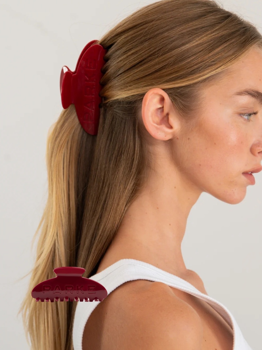 NWT Parke Crimson Hair Claw Clip